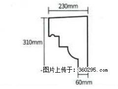 产品分解图型 - 檐口线，型号：SX311-YK-3，规格：230x310mm(3) - 梅州三象EPS建材 mz.sx311.cc